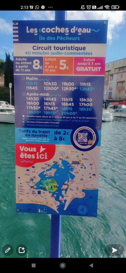 Studio Cabine Ile Des Pecheurs Cap D'Agde Tennis Eksteriør bilde